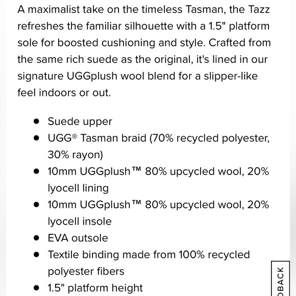 UGG TAZZ PLATFORM Slipper Clog Shoe CHESTNUT SIZE 7, 8, 9 NEW IN BOX - Picture 10 of 10